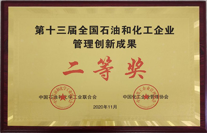 十三屆石化行業(yè)管理創(chuàng)新成果二等獎(jiǎng)（獎(jiǎng)牌）.jpg